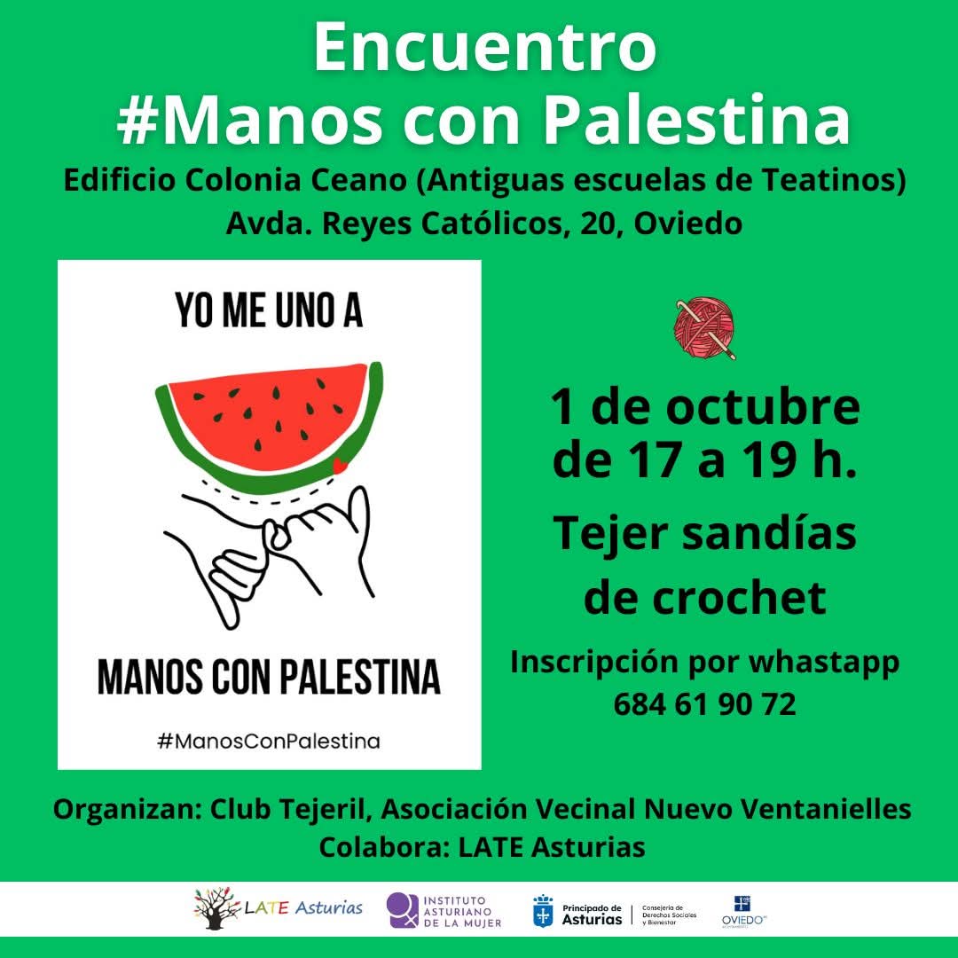 Manos con palestina Oviedo