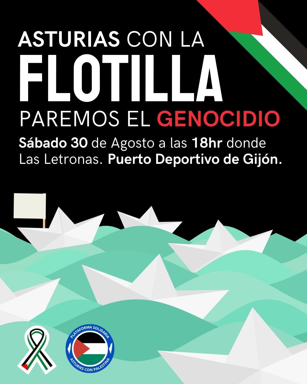 Asturies con la flotilla