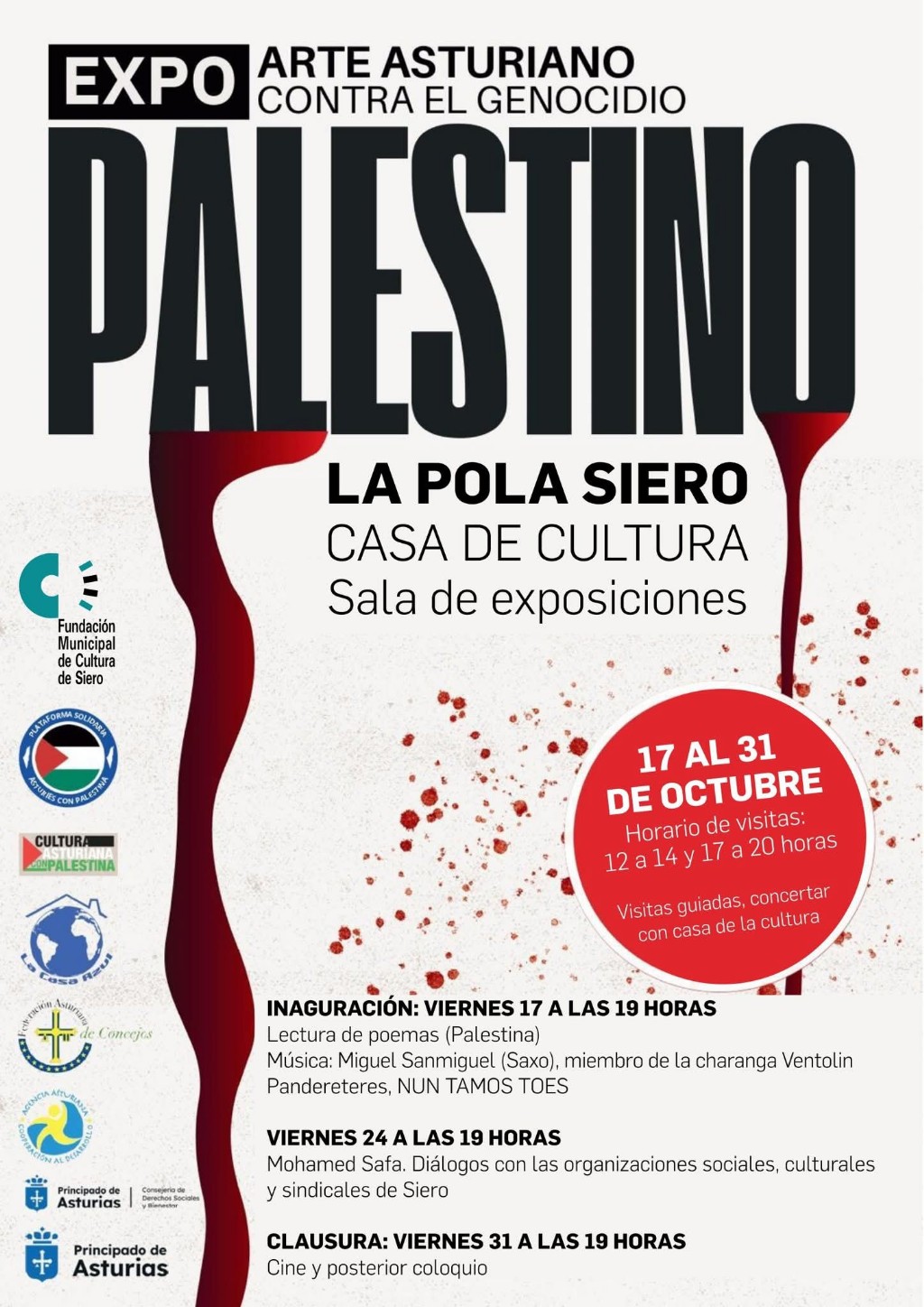 Arte asturiano contra el genocidio