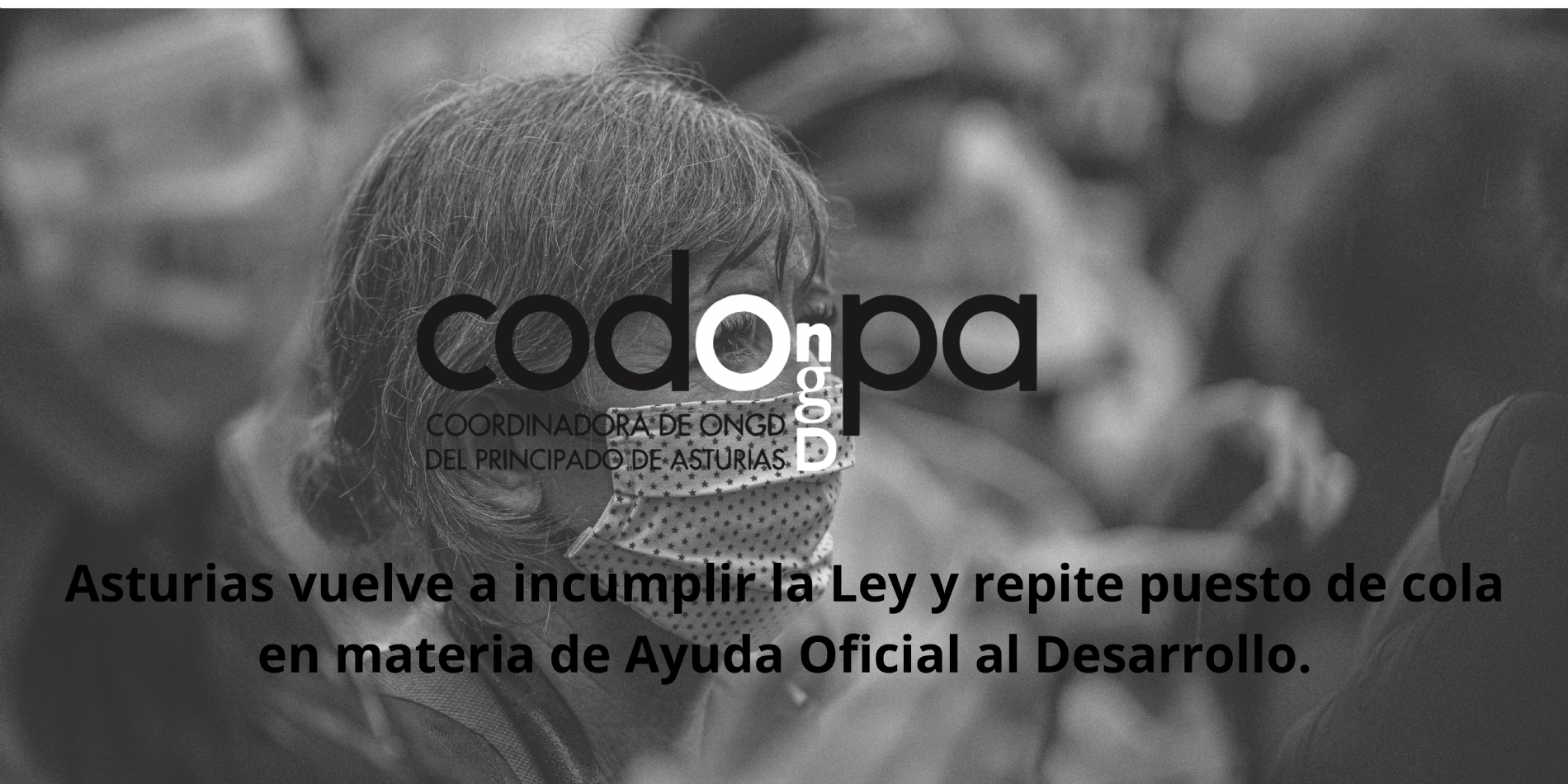 Asturias vuelve a incumplir la Ley y repite puesto de cola  en materia de Ayuda Oficial al Desarrollo.
