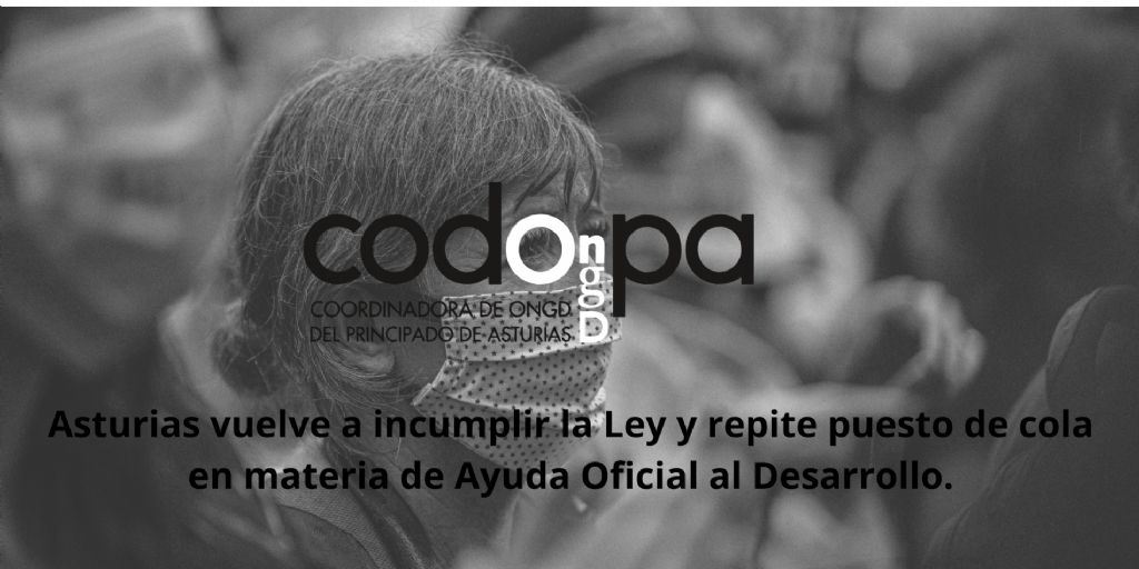 Asturias vuelve a incumplir la Ley y repite puesto de cola  en materia de Ayuda Oficial al Desarrollo.