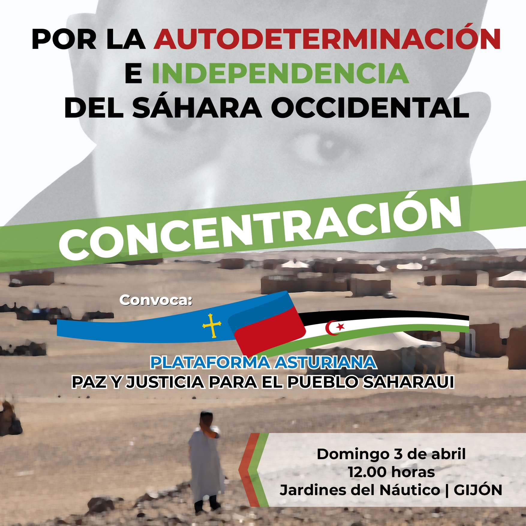 CONCENTRACIN POR LA AUTODETERMINACIN E INDEPENDENCIA DEL SHARA OCCIDENTAL