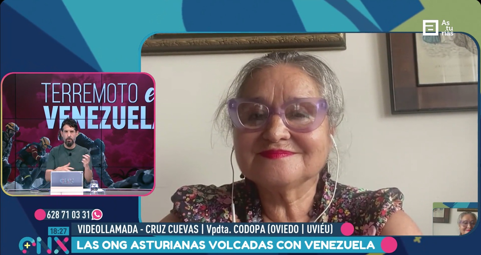 Cruz, vicepresidenta de CODOPA, en Conexi�n Asturias