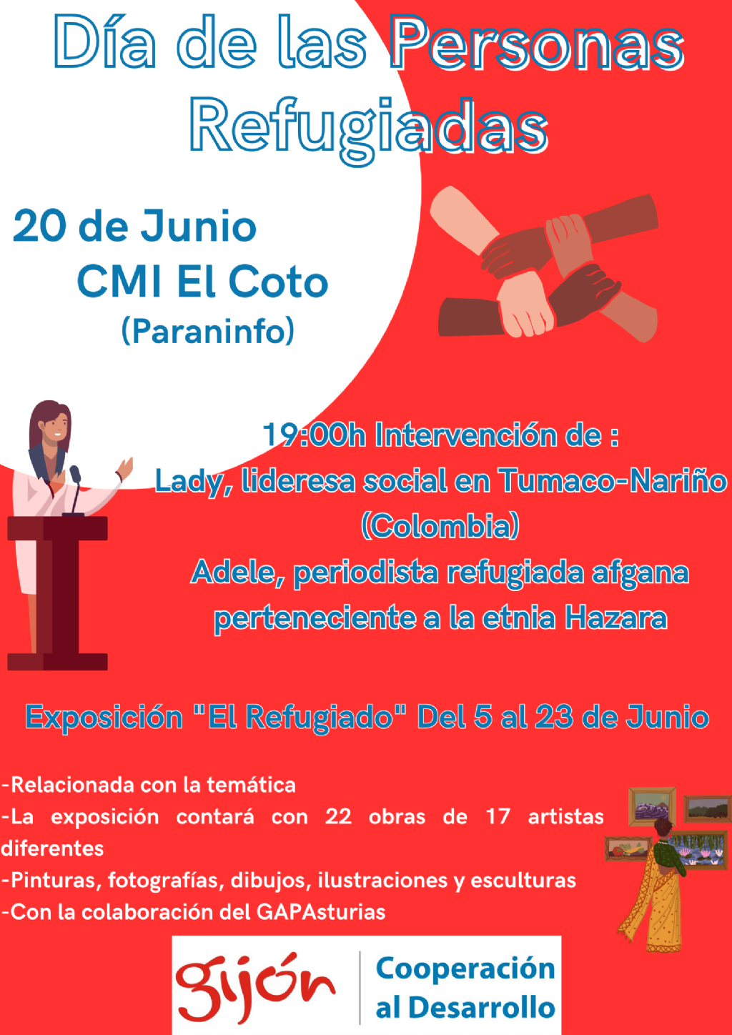 di de las personas refugiadas