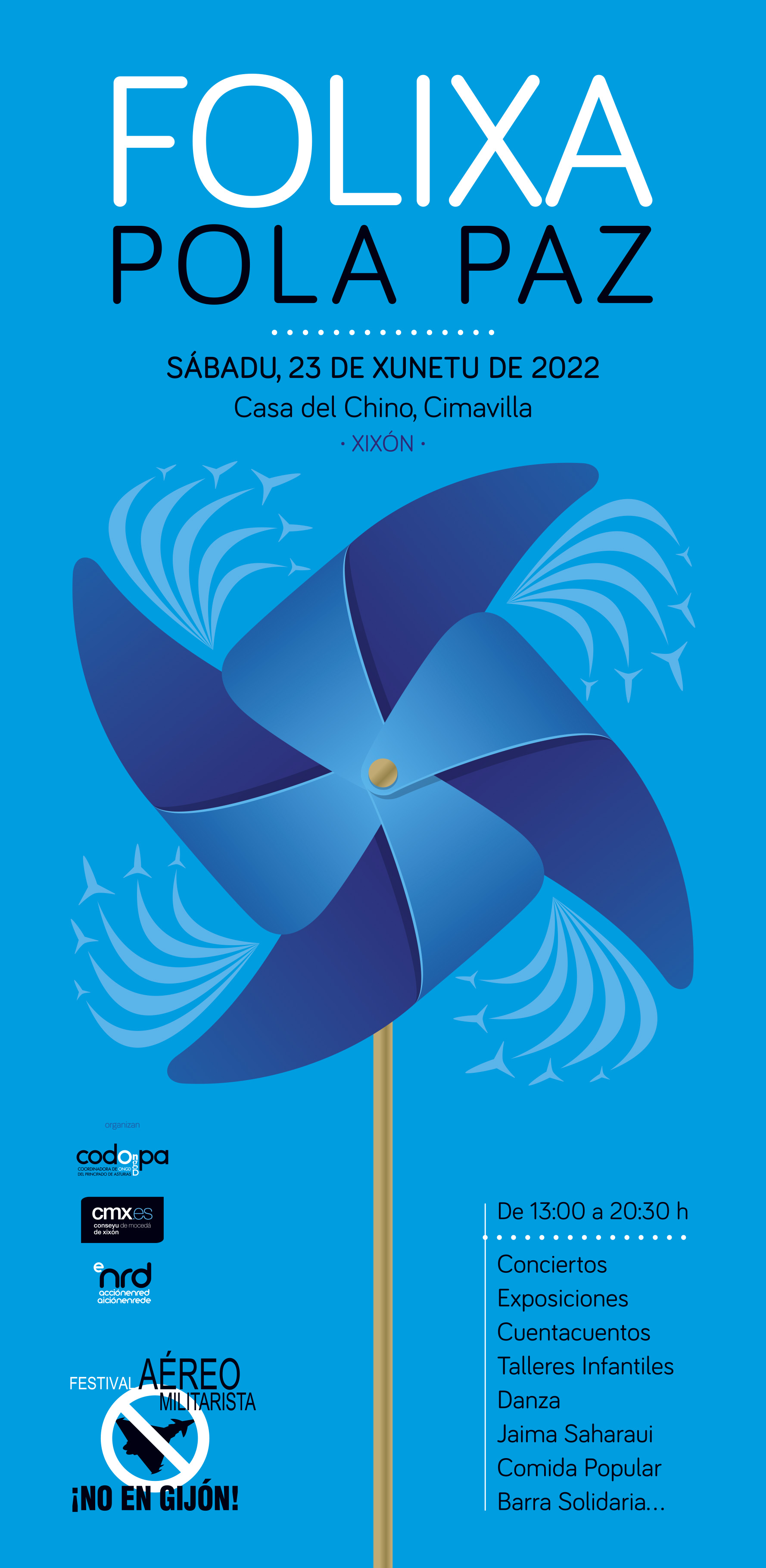 Cartel Folixa pola Paz 2022