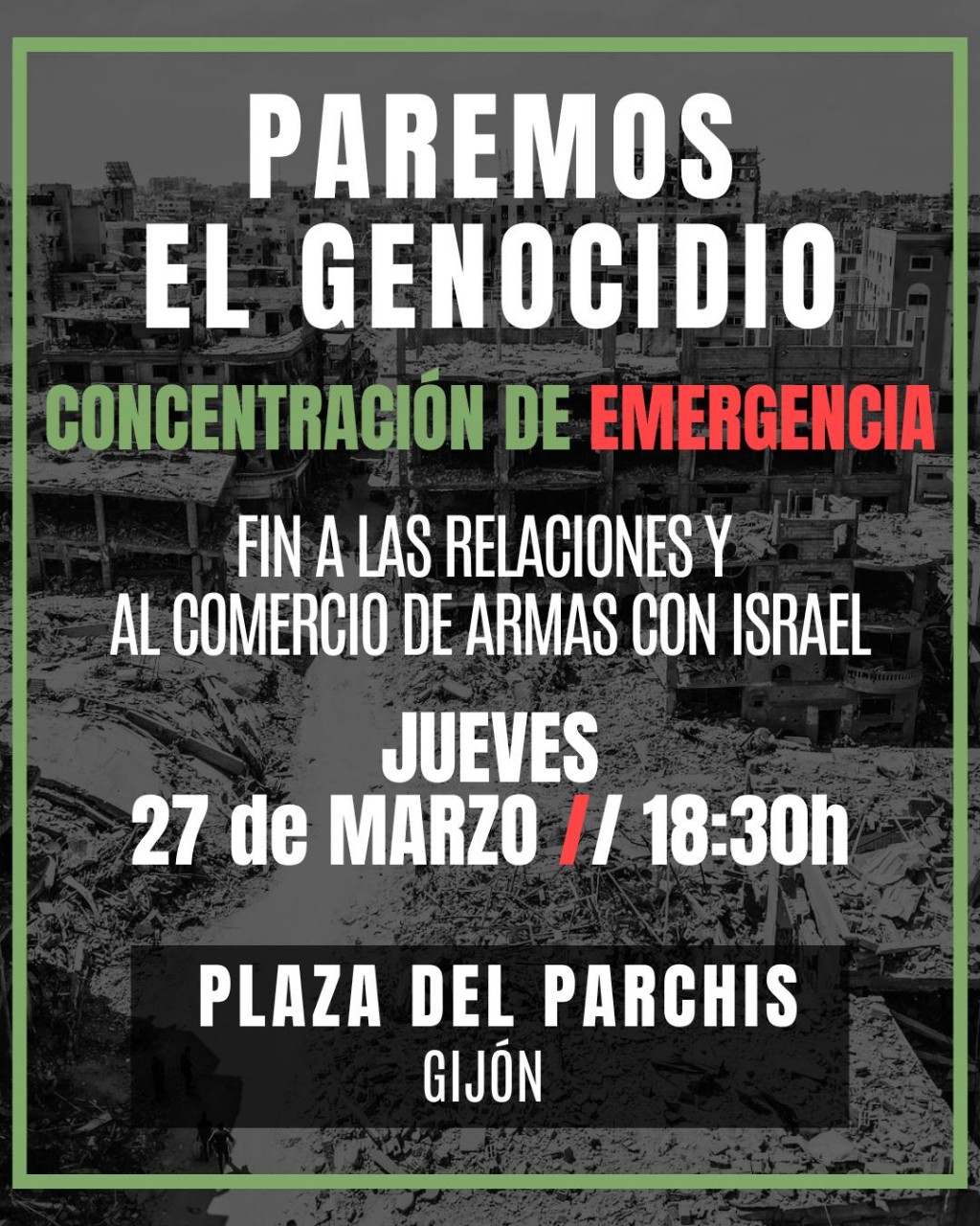 Paremos el genocidio