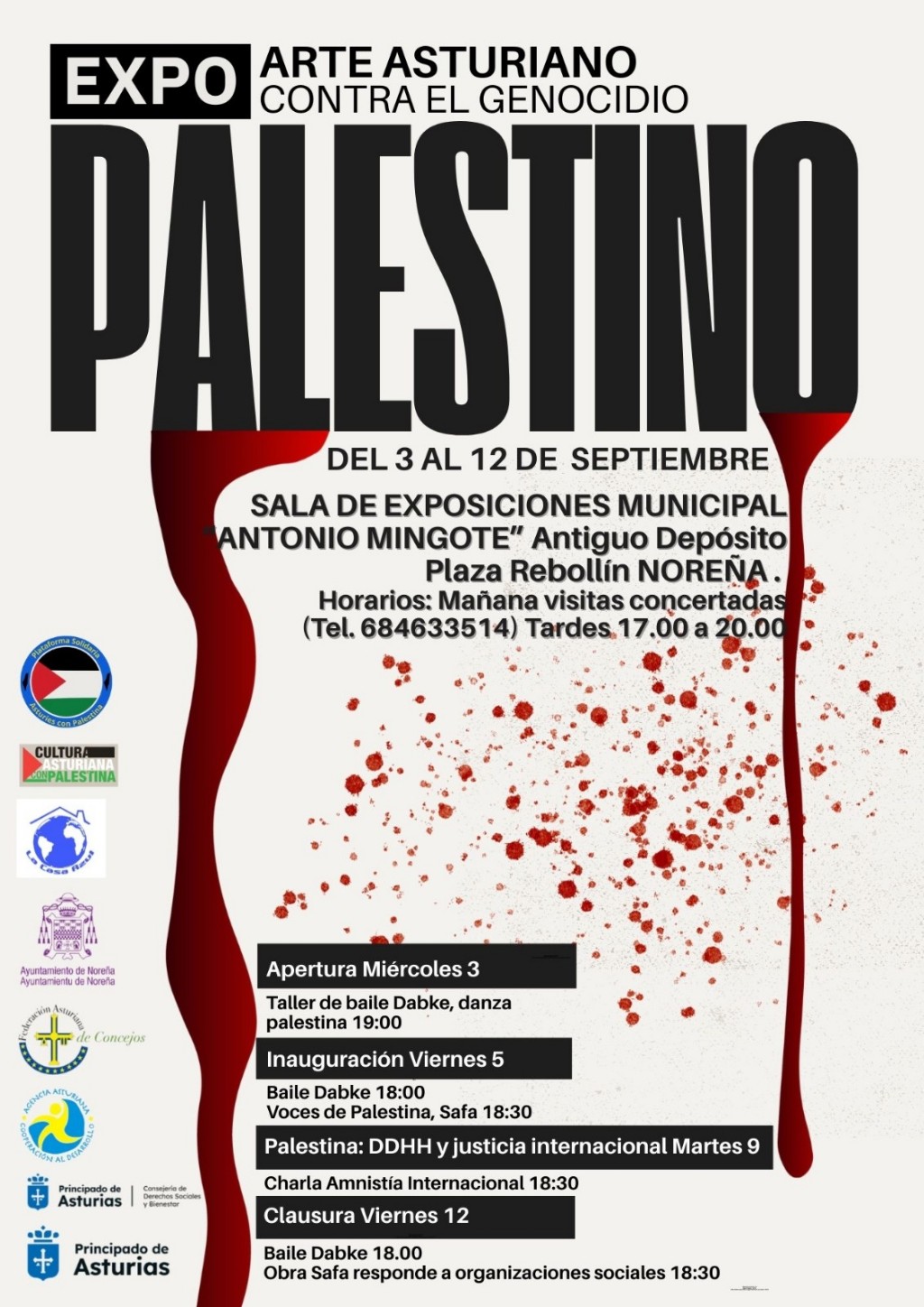 Arte asturiano contra el genocidio