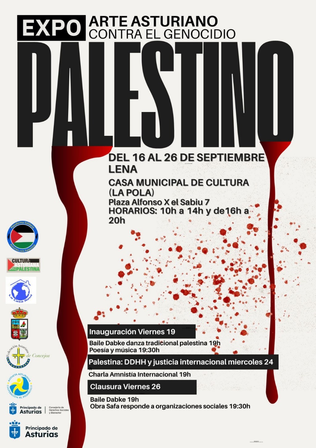 Arte asturiano contra el genocidio