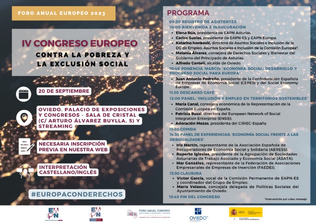 20 septiembre contra pobreza y expclusion social