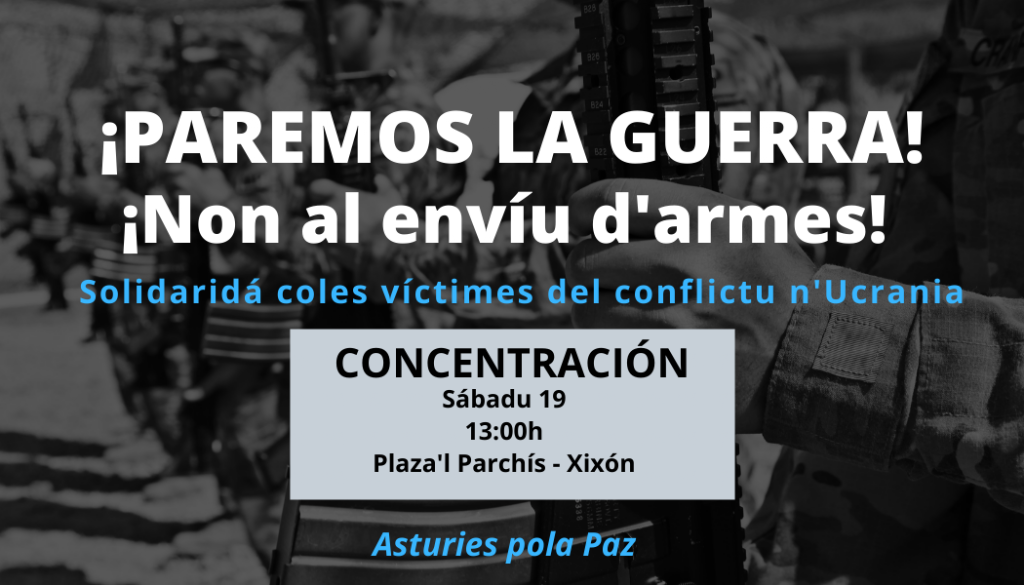 Concentracin por la Paz en Ucrania - Asturies pola Paz