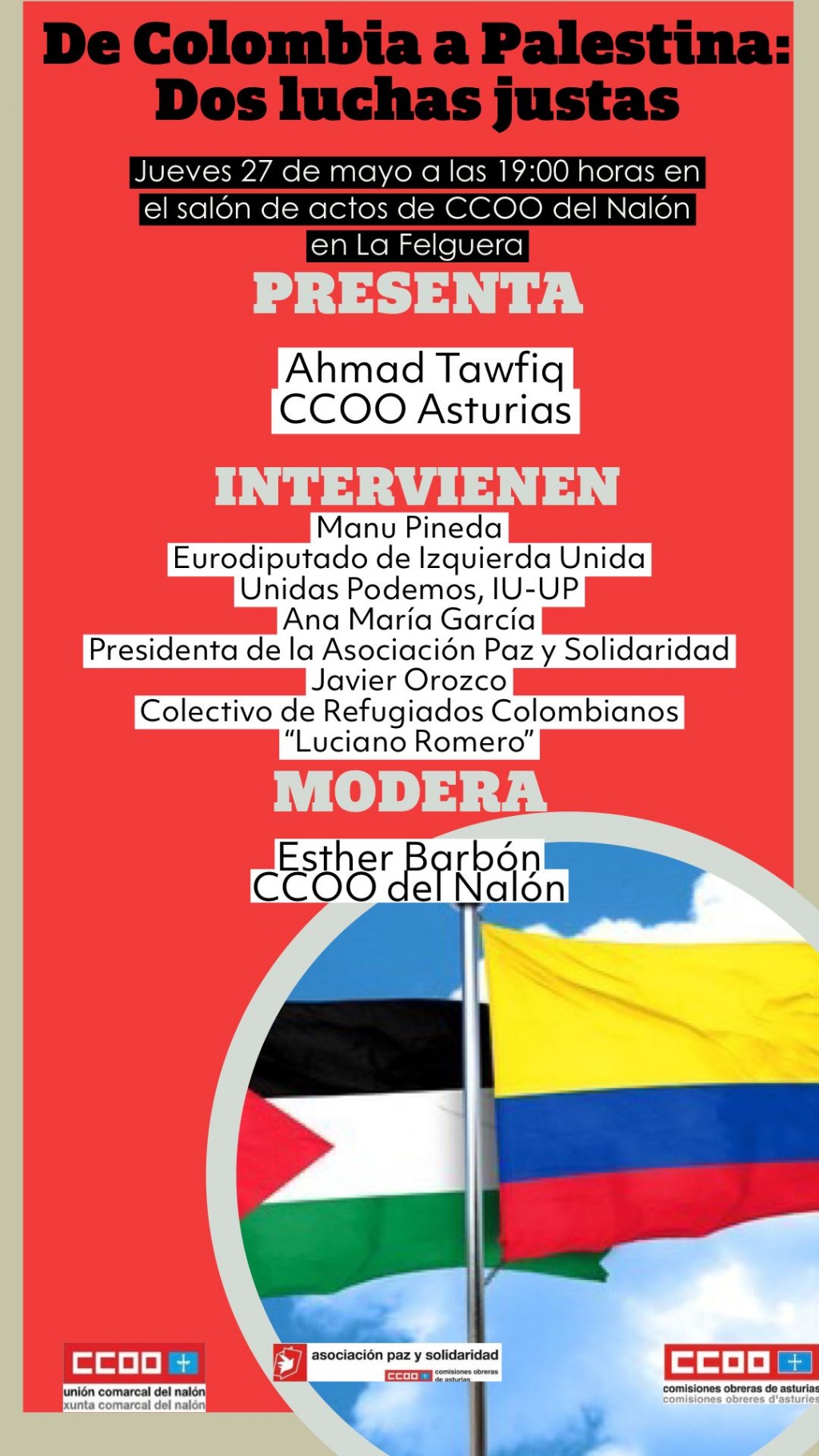 Cartel CCOO