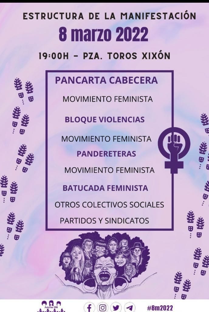 Estructura de la manifestacin 8M