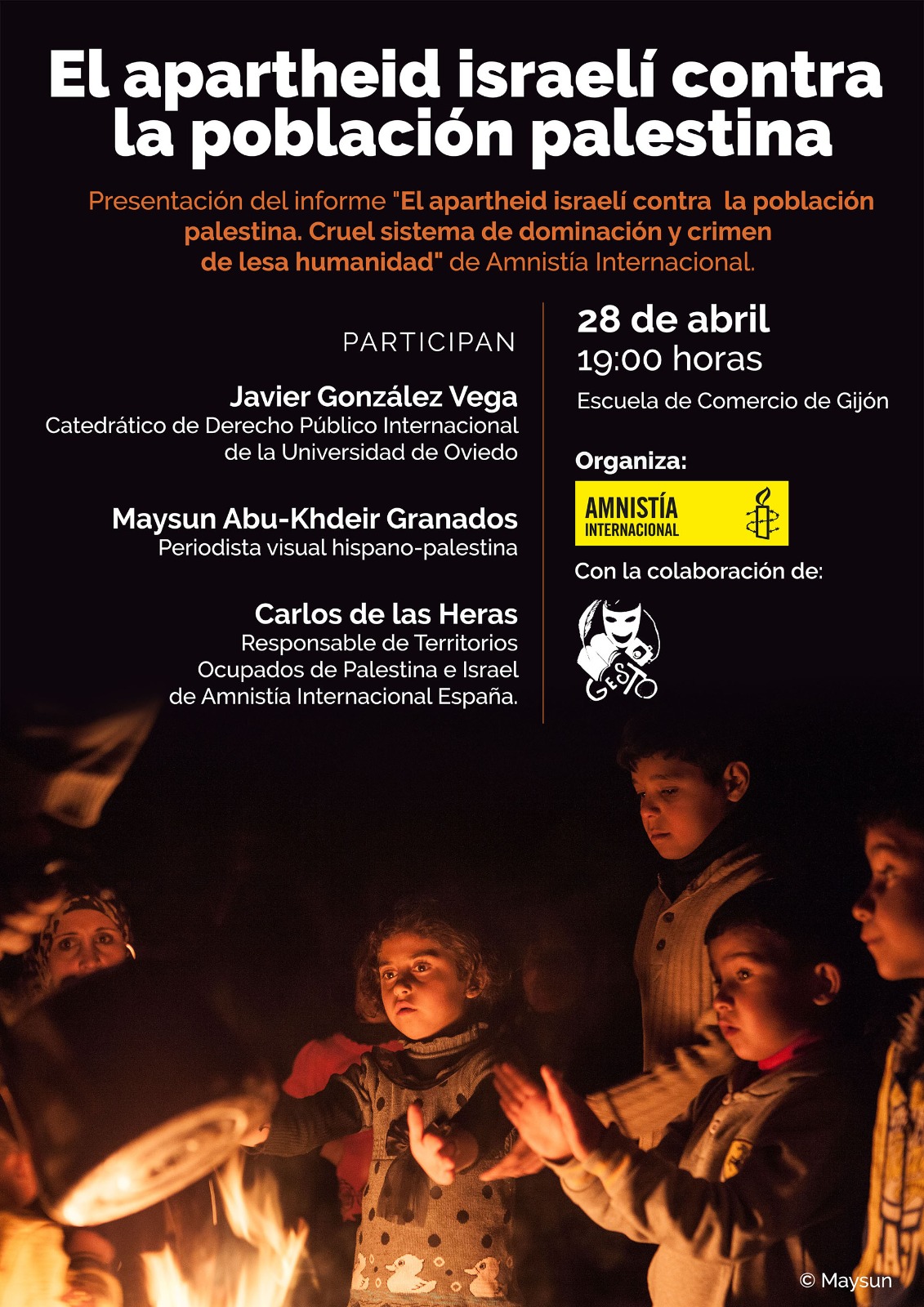 El Apartheid de Israel contra la sociedad palestina: Sistema cruel de dominacin y crimen contra la humanidad.