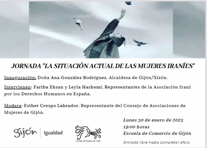 cartel mujeres iranies en gijn