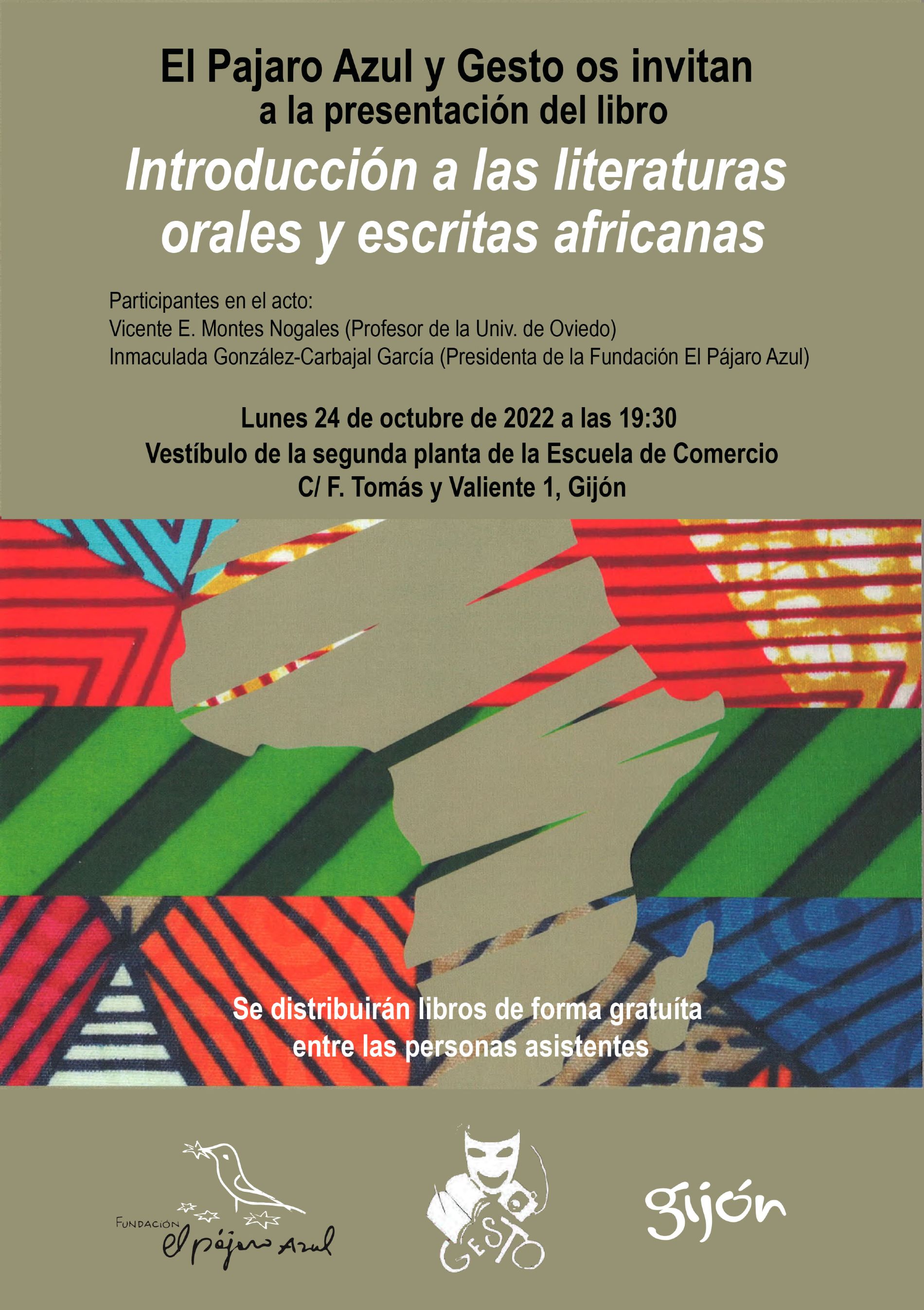 cartel presentacin libro el pajaro azul