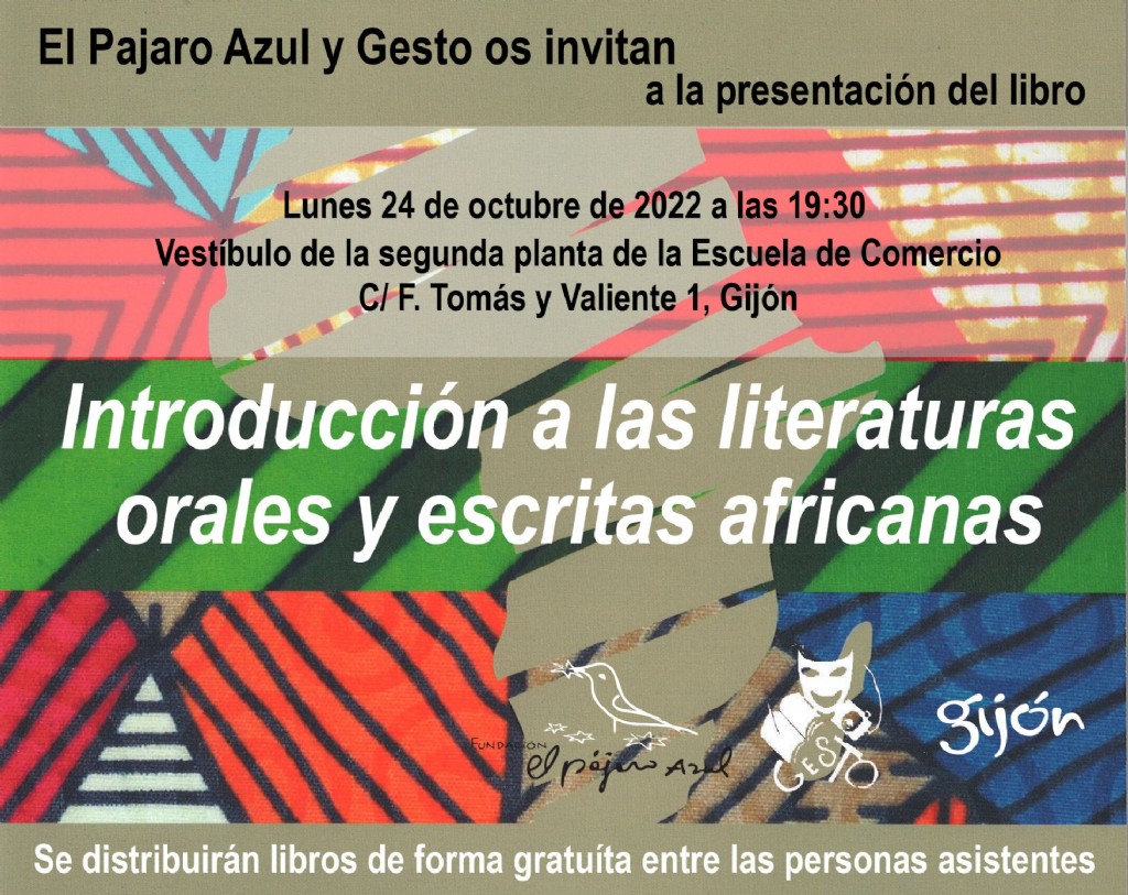 cartel presentacin libro el pajaro azul