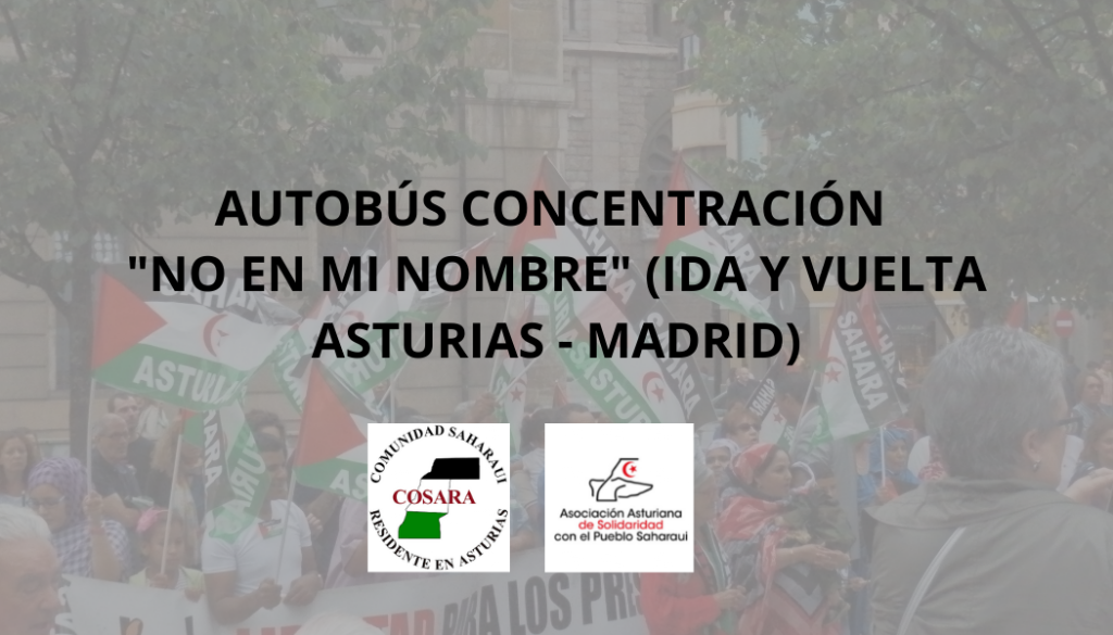 AUTOBS CONCENTRACIN `NO EN MI NOMBRE` (IDA Y VUELTA ASTURIAS - MADRID)