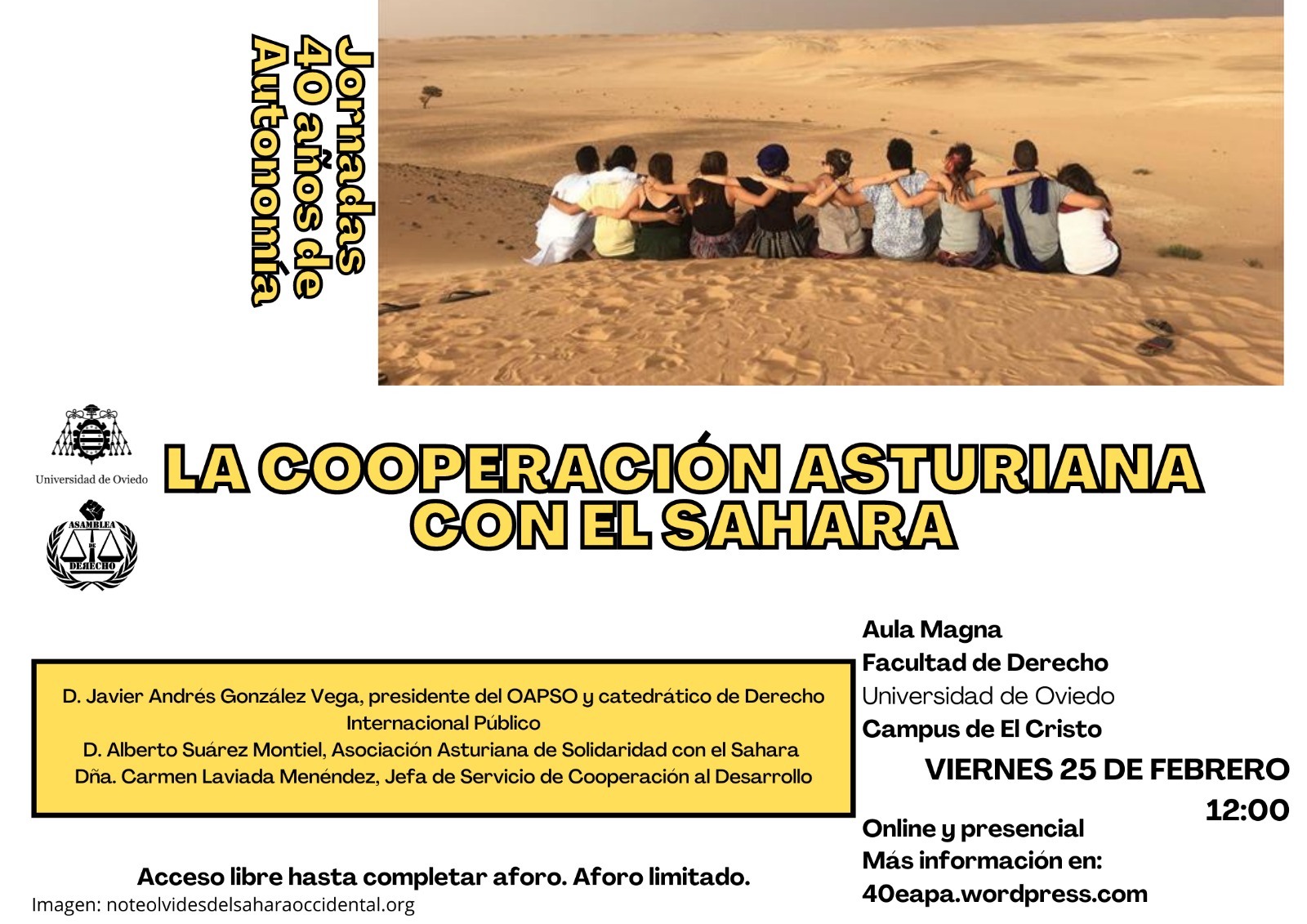 Jornadas: La Cooperación Asturiana con el Sahara