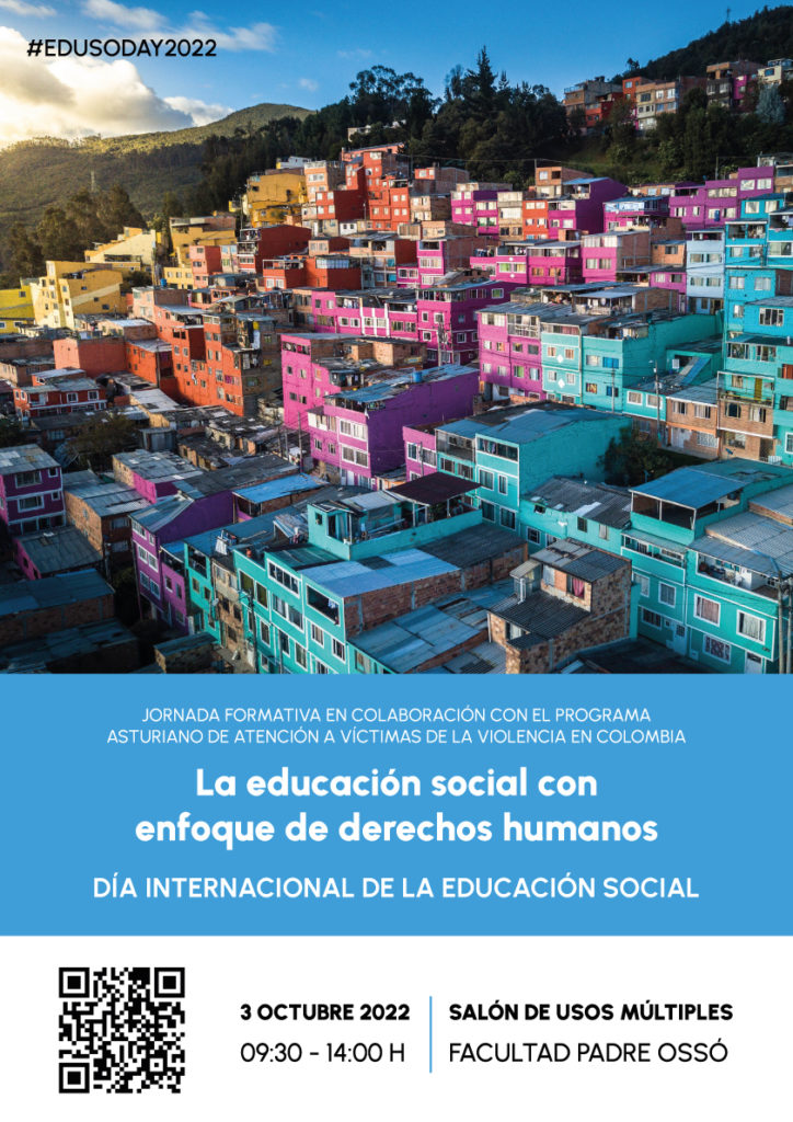 cartel la educación social con enfoque de derechos humanos