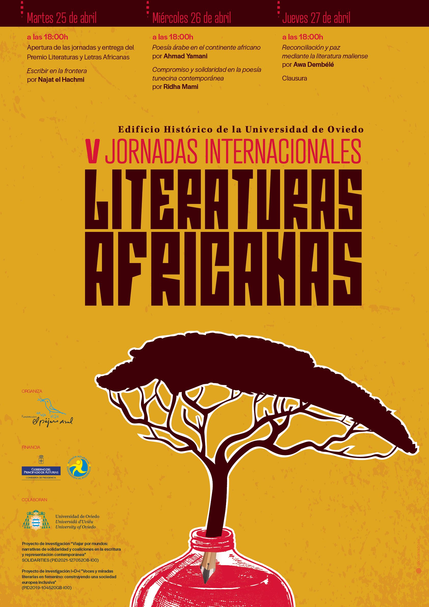 cartel literaturas africanas